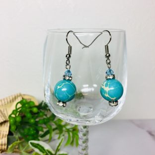 天然石 ターコイズ ピアス